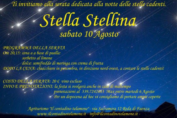 10 agosto: il Contadino Telamone presenta "Stella Stellina"