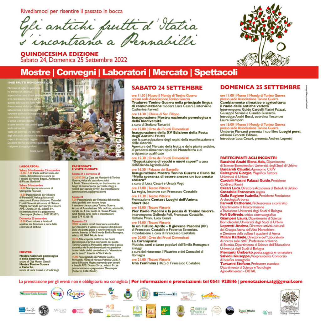 Gli Antichi frutti d’Italia si incontrano a Pennabilli