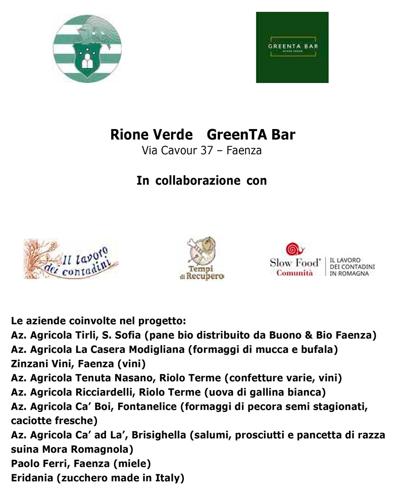 la colazione del contadino rione verde